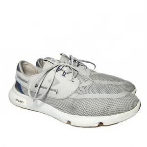 Sperry Mens 7 Seas 3-Eye Mesh Boat Shoes Gray Casual Size 12